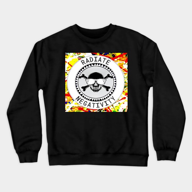 Radiate Neg 2 Crewneck Sweatshirt by LowEndGraphics